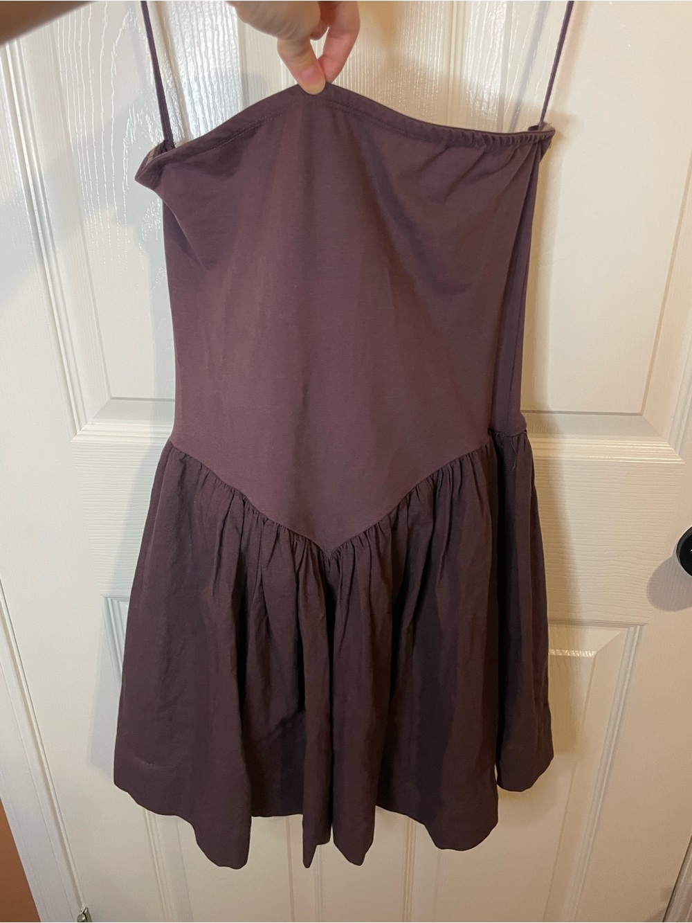 Free People Onda Drop Waist Tube Mini Dress in Brown Size XS - Picture 4 of 9
